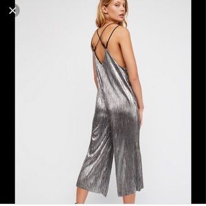 Free People Metallic Jumpsuit.